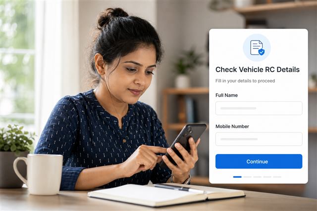 Person adding mobile number for RC report