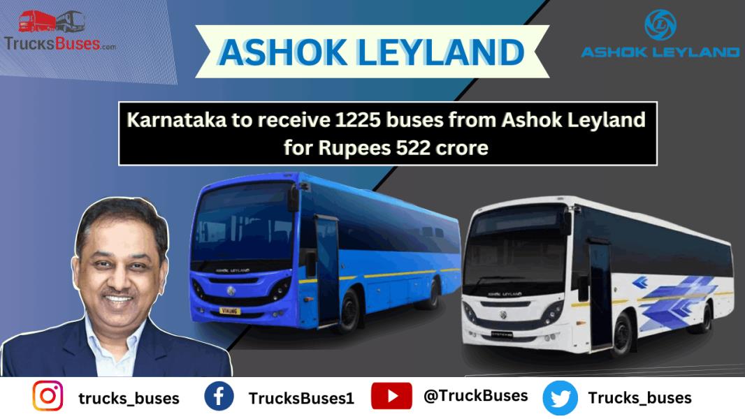 Karnataka to receive 1225 buses from Ashok Leyland