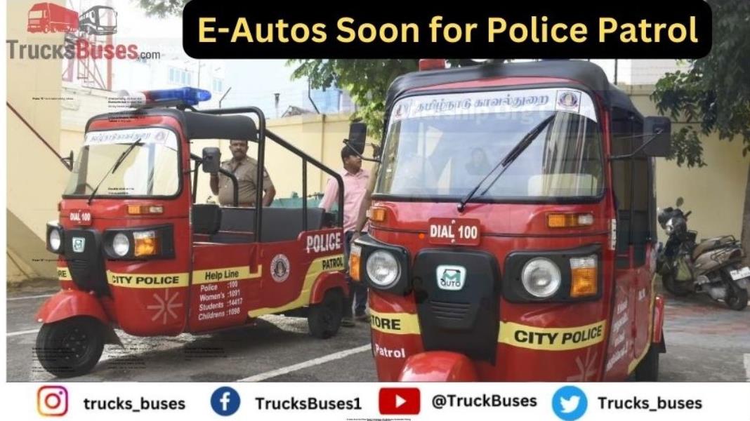 E-Autos Soon for Police Patrol: Coimbatore City Embraces Sustainable Policing