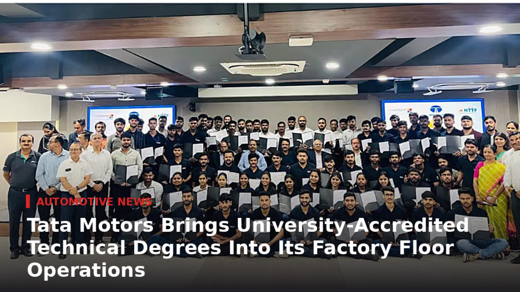 Tata Motors Brings University-Accredited Technical Degrees Into Its Factory Floor Operations