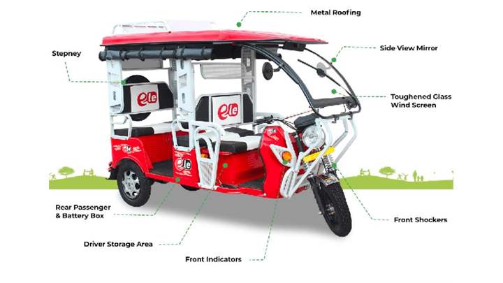 ELE E Rickshaw 3 wheelers