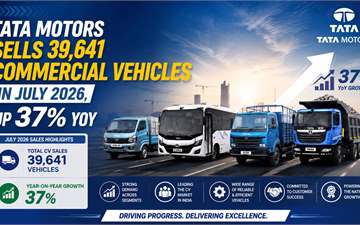Tata Motors Sells 39,641 Commercial Vehicles in July 2026, Up 37% YoY