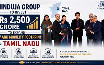 Hinduja Group to Invest Rs 2,500 Crore to Expand EV and Mobility Footprint in Tamil Nadu