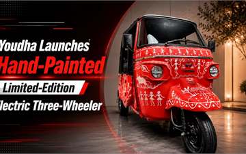 Youdha Launches Hand-Painted Limited-Edition Electric Three-Wheeler