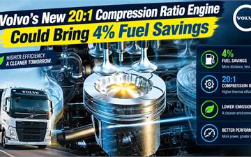 Volvo’s New 20:1 Compression Ratio Engine Could Bring 4% Fuel Savings
